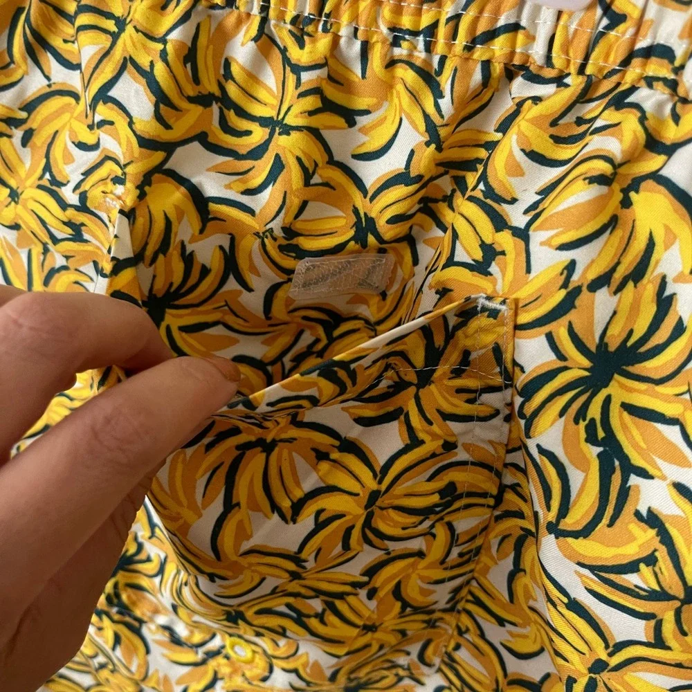 Original Use Mens Banana Print Swim Trunks Yellow 5
